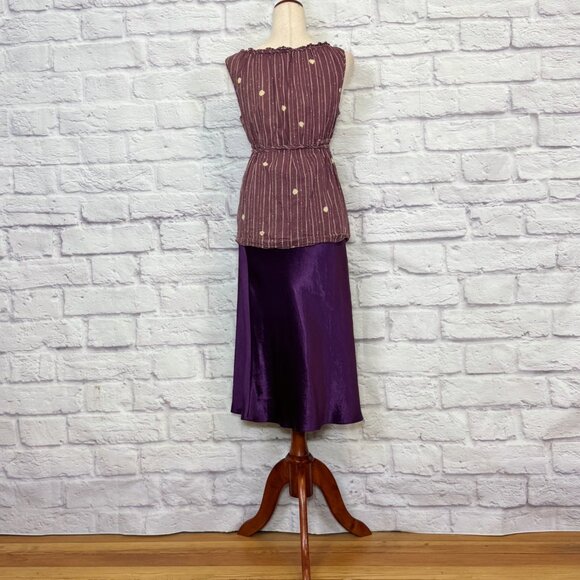 Aritzia Babaton Purple Satin Slip Skirt - Picture 6 of 9